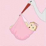 Office Mum: stork and baby