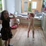 Office mum photo of kids dancing