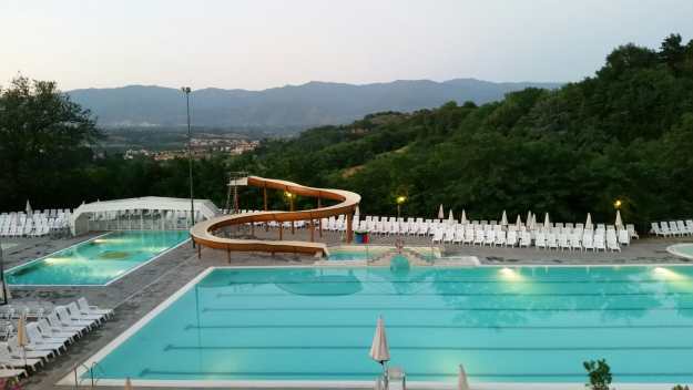 Lower Pool, at night