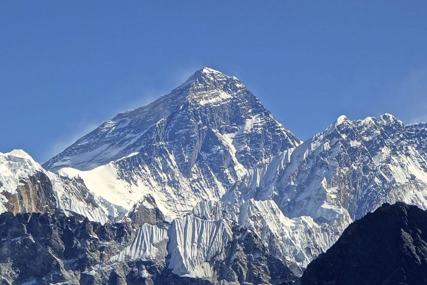 Mt Everest: image credit Wikipedia