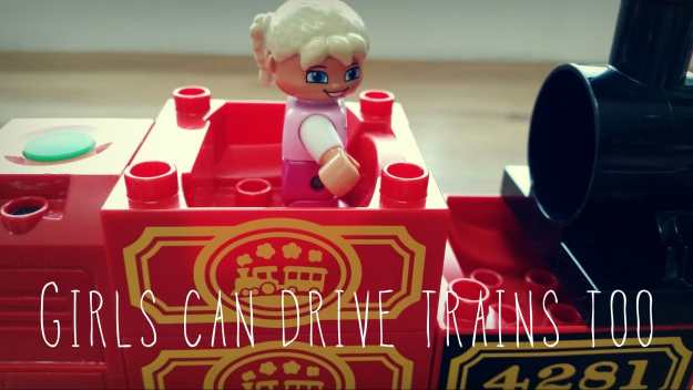 Girl Train Office Mum