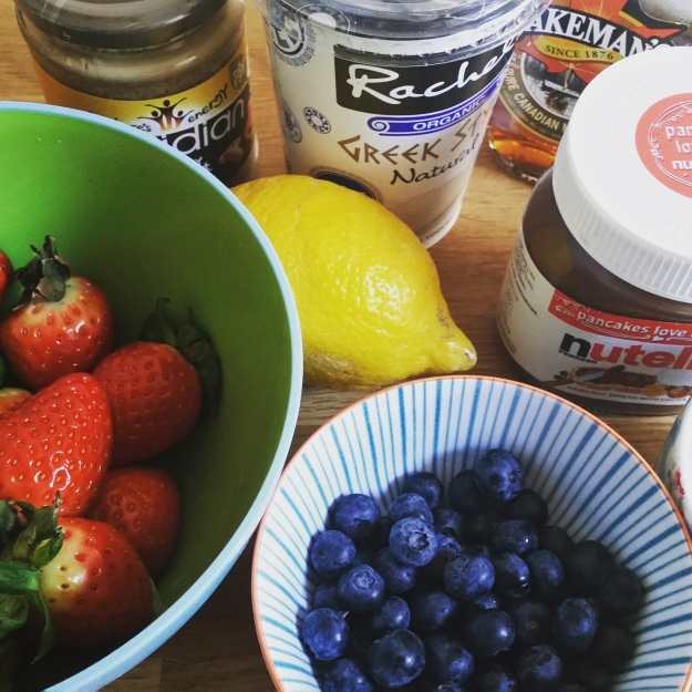 pancake toppings - office mum