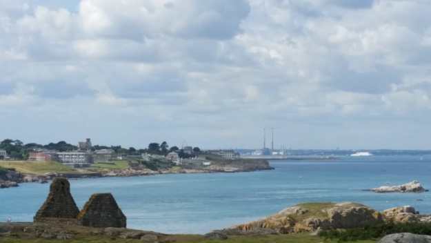 Poolbeg Chimneys from Dalkey Island - Office Mum