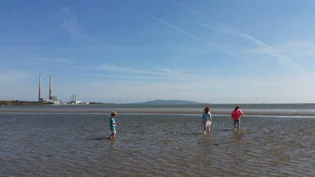 Poolbeg chimneys and Sandymount Strand - Office Mum