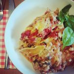 Spinach and sausage lasagne - office mum